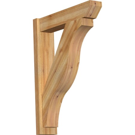 Ekena Millwork Funston Slat Rough Sawn Outlooker, Western Red Cedar, 6"W x 26"D x 34"H OUT06X26X34FST06RWR